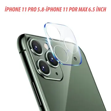 iPhone 11 Pro 11 Pro Max Full Tempered Kamera Koruyucu Kırılmaz Cam