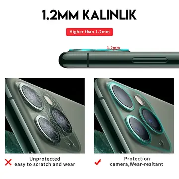 iPhone 11 Pro 11 Pro Max Full Tempered Kamera Koruyucu Kırılmaz Cam