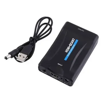 Ally 1080P Scart HDMI Dönüştürücü Ses Video Adaptörü-SİYAH