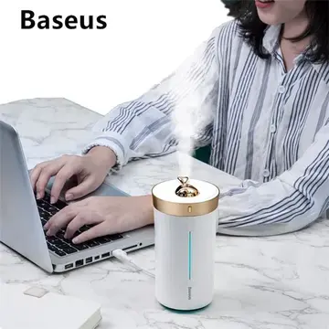 Baseus Whale Araç ve Ev Ultrasonik Hava Nemlendirici Gece Lambası