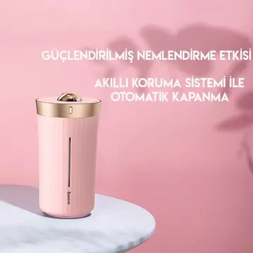 Baseus Whale Araç ve Ev Ultrasonik Hava Nemlendirici Gece Lambası