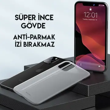 Baseus Wing Case İPhone 11 Pro 5.8  Ultra İnce Lux Mat Şeffaf Kılıf