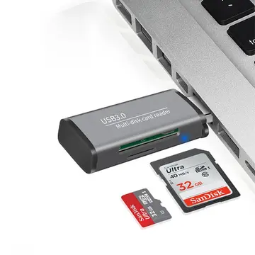 ADS-105 USB 3.0 Hızlı Card Reader SD/TF Hafıza Kart Okuyucu