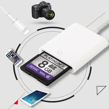 İPhone/İPad Lightning To SD Kart Hafıza Kart Adaptörü NK105