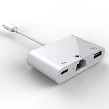 İPhone/İPad 3İN1 Ethernet RJ45 Ve Usb Kamera Adaptörü NK107