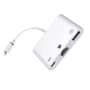 İPhone/İPad 3İN1 Ethernet RJ45 Ve Usb Kamera Adaptörü NK107