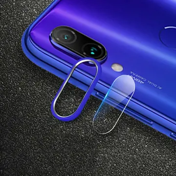 Xiaom Redmi Note 7 Kamera Koruma Metal Lens+ Kırılmaz Cam Set