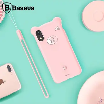 Baseus İPhone Xs Max Bear Sevimli Ayı Figür Soft Silikon Kılıf