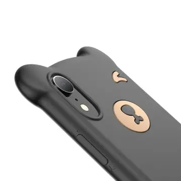Baseus İPhone Xs Max Bear Sevimli Ayı Figür Soft Silikon Kılıf