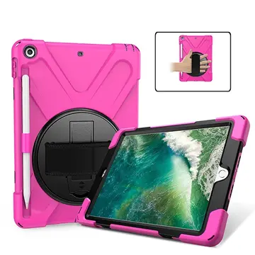 İPad 9.72017 İPad 9.7 2018 Kalem Yerli Standlı Zırh Kılıf/shockproof case
