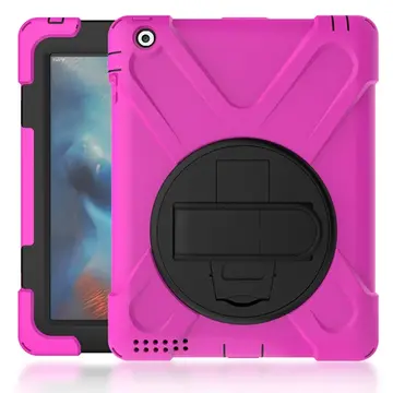 İPad 2/İPad 3/İPad 4/Shockproof 3 Katmanlı Standlı Zırh Kılıf