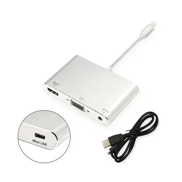 İPhone İPad P32 Hdmi Vga Av Audio Dönüştürücü Adaptör