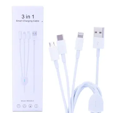 Ally Ma039-A Usb-Type-C Micro Usb & Lightning 3in1 Usb Kablo