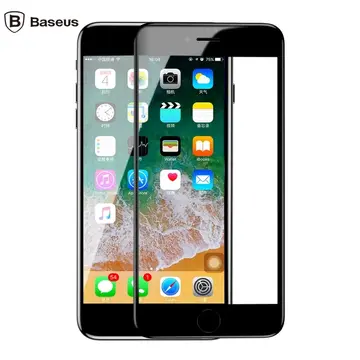 Baseus İPhone 78 Plus 4D Cam Ekran Koruyucu  Kavisli Full Kaplama Kırılmaz Cam