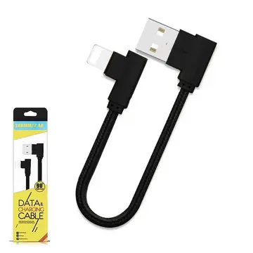 Ally İphone Lightning Eğik Başlı Halat Usb Kablo 20cm