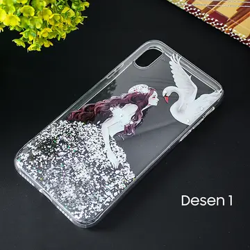 İphone X Xs 3d Diamond Elbise Şeffaf Silikon Kılıf