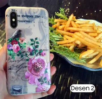 İphone X Xs 3d Gül Desenli Premium Silikon Kılıf