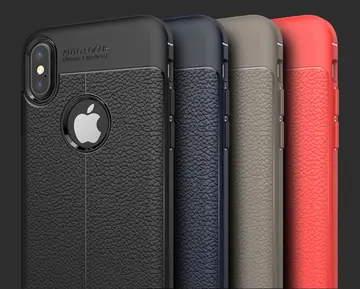İphone X Xs Litchi Tam Koruma Soft Silikon Kılıf