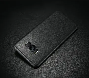 Ally SM Galaxy S8 Deri Dokulu Premium Soft Silikon Kılıf