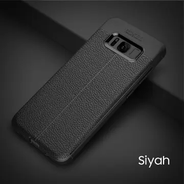 Ally Galaxy S8 Plus Litchi Tam Koruma Soft Silikon Kılıf