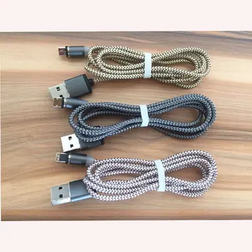İphone Type-C Android 3  Yuvarlak Başlık Manyetik Şarj Usb Kablosu