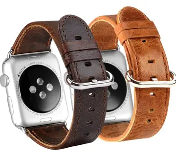 Ally Apple Watch 7-8 41mm 6-5-4 40mm Retro Deri Kordon Kayış 3-2-1 38mm