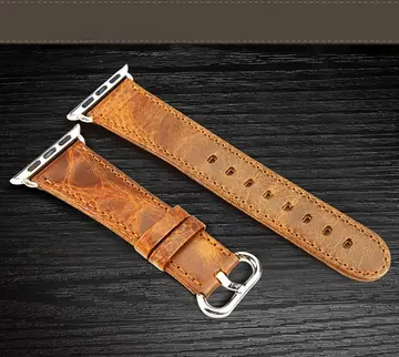 Ally Apple Watch 7-8 41mm 6-5-4 40mm Retro Deri Kordon Kayış 3-2-1 38mm