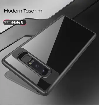 Ally Galaxy Note 8 Darbeya Dayanıklı Şeffaf Silikon Kılıf