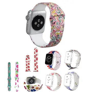 Ally Apple Watch İçin 38mm Yüksek- Kalite Desenli Silikon Kordon