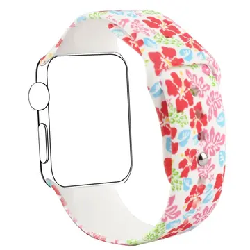 Ally Apple Watch İçin 38mm Yüksek- Kalite Desenli Silikon Kordon