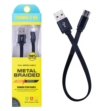 Android Micro 2a 20mm Kısa Yumuşak Dokulu Renkli Usb Kablo