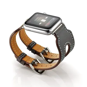 Ally Apple Watch 7-8 41mm 6-5-4 40mm Çift Kayış Kordon Kayış 3-2-1 38mm