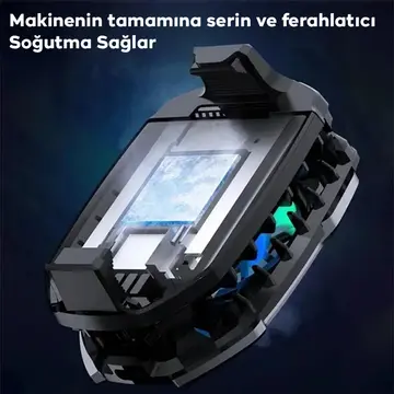 Memo DLA8 Cep Telefon Soğutma Fanı Radyatör Soğutucu Rgb LED Işıklı