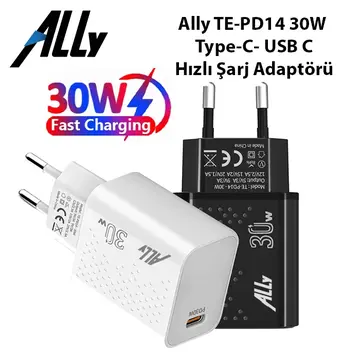 Ally TE-PD14 30W Type-C- USB C Hızlı Şarj Adaptörü