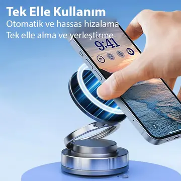 ALLY Vakumlu Telefon Tutucu Araç-Navigasyon Manyetik Telefon Tutucu Magsafe