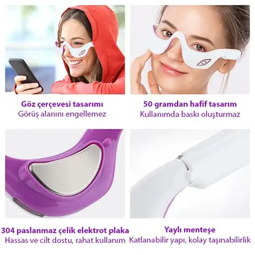 EZERE Eyeserın Göz Masaj Aleti – Terapi Etkili Göz Bakımı