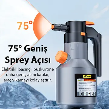 EZERE 2L Yüksek Basınçlı Şarjlı Köpük Makinası Oto Yıkama Pompası Köpük Püskürtücü