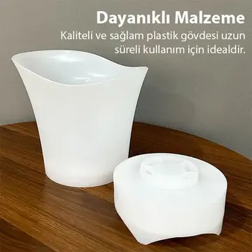 EZERE Hoparlör Buz kovası 5l Bluetooth Hoparlör Ile Renkli Buz kovası Led