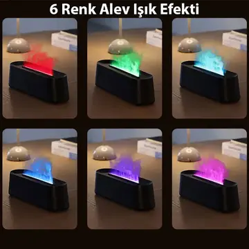 Ezere A3 Ev ve Ofis için Alev Difüzörü ve Ultrasonik Hava Nemlendici