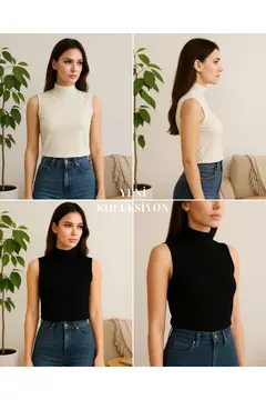 Kadın Kolsuz Body (2 Adet)