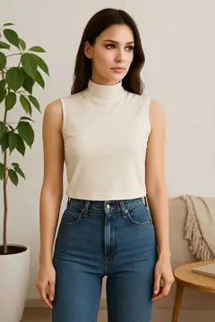 Kadın Kolsuz Body (2 Adet)