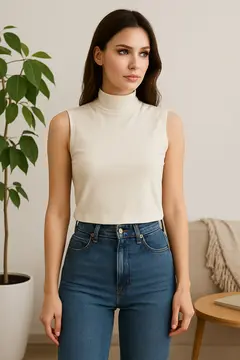 Kadın Kolsuz Body