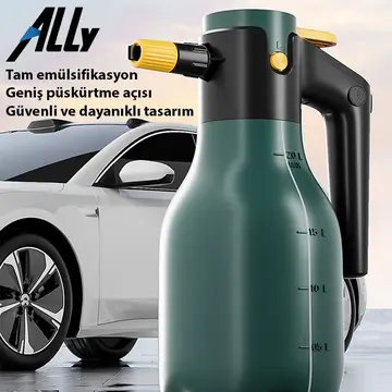 ALLY 2L Yüksek Basınçlı Şarjlı Köpük Makinası Oto Yıkama Pompası Köpük Püskürtücü