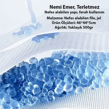 ALLY Jel Destekli Ortopedik Bel Sırt Minderi | Araç Ofis ve Ev Koltukları İçin Ergonomik Bel Sırt Destek Minderi