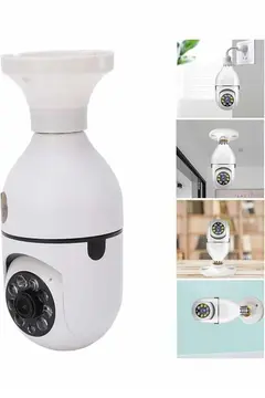 Akıllı Kamera Wifi Kamera Duylu Ampul Görünümlü 360 Derece Dönebilen Ev Kamerası