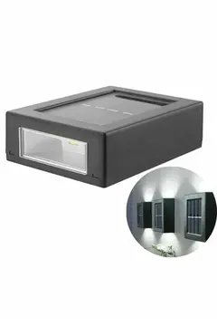 Dekoratif Duvar Lambası Solar Güneş Enerjili Bahçe Aydınlatması