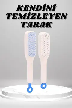 Silikon Yumuşak Sıkı Dişli Sihirli Geri Çekilebilir Tarak Kendini Temizleyen Saç Fırçası