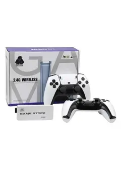 4K HD Görüntü Kaliteli Retro Game Stick 20000 Oyunlu Çift Kollu Beyaz Game Stick