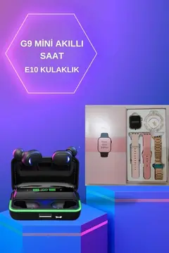 Kadınlara Özel Bileklik Hediyeli Akıllı Saat ve Dijital Göstergeli ANC Özellikli Bluetooth Kulaklık