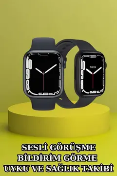 3.Nesil TWS Bluetooth Kulaklık ve Dokunmatik Ekran Akıllı Saat Sesli Görüşme